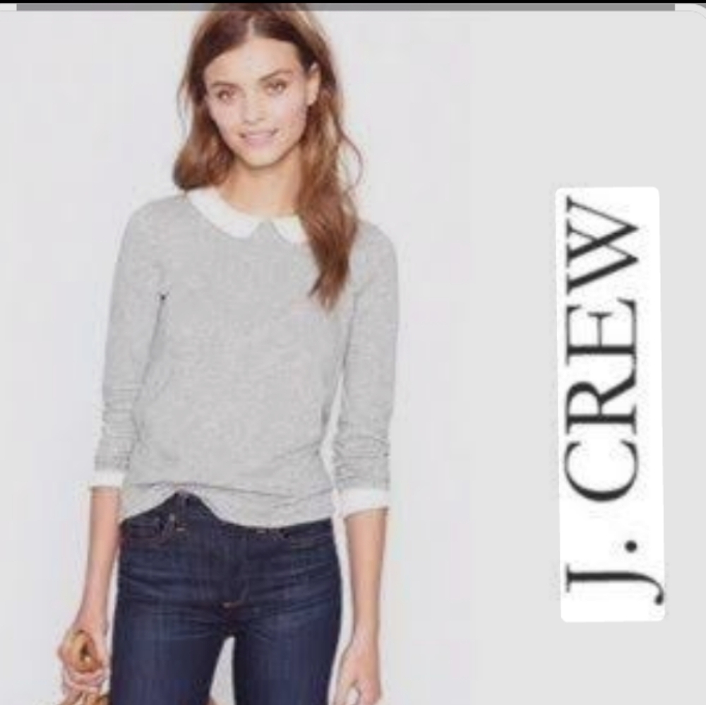 J. Crew Light Gray Women's Crew Neck Sweater